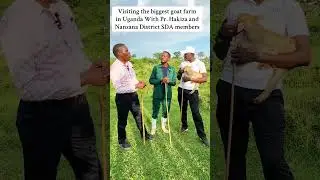 Visiting the biggest goat farm in Uganda. It has 130k live goats . It&rsquo;s on 36 square miles of land. 