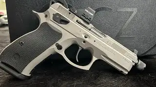 CZ 75 PO1 Omega Unboxing 😁😁 - Black Glove Review (Tabletop/Range Video)