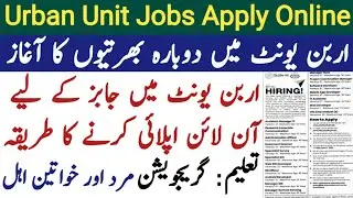 punjab urban unit jobs 2025 | how to apply online | punjab job portal registration