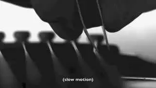 guitar picks, slow motion, with sound