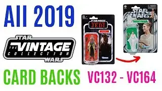 Star Wars The Vintage Collection 2019 Figures and Card Backs Recap