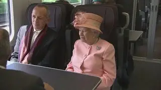 Queen Elizabeth II follows route of first train journey made by Queen Victoria