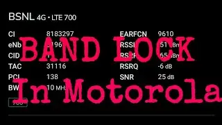 How to do Band Lock in Motorola Android 13/14 | Band lock in Motorola mobile