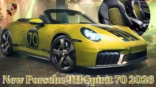 New Porsche 911 'Spirit 70' Revives the Iconic 'Pasha' Seats | Porsche 911 Spirit 70 2026