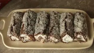 Turkish Chocolate Rolls | Turkish Roll Recipe | 10 Minutes Malai Roll | Turkish delight recipe 🫕