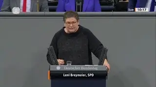 IRRSINN SPD : REDE LENI BREYMAIER ( SPD ) AM 6.DEZEMBER IM DEUTSCHEN BUNDESTAG IN BERLIN.