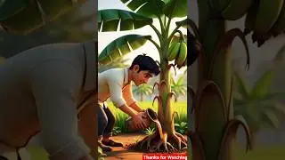 Farmer&rsquo;s Banana Tree Went Out of Control 🍌😱 | No Likes No Subscribe #ai #farmers #banana #shorts