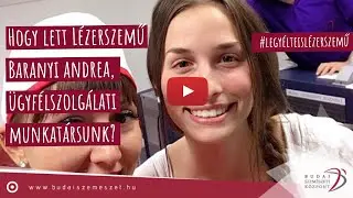 Baranyi Andrea már lézerszemű! | Lézeres szemműtét
