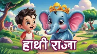 Hathi Raja Kahan Chale | Hindi Rhymes For Kids #balgeet #animatedvideo