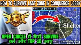 How to Survive Last Zone in Solo Conqueror Rank push Lobby🔥| Solo Fpp Open Last Circle Survival Tips