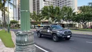 A morning walk at Waikiki Beach | Oahu, Hawaii | Virtual Tour 4K | #hawaiiwalk #relaxing #hawaii