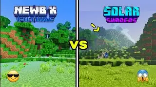 Solar Shaders vs Newb x Future🤩| MCPE shaders
