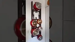 Easy DIY Upcycled Vintage Ladder Pot Rack Storage