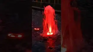 Best Water Lighting Idea #light #fountain #underwater