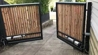 Swing Gate - External opening with BFT Kustos automation - Powered Gates Australia
