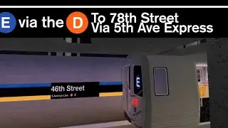 Roblox: Potato Transit Authority, Rerouted R68 E train via the D line!