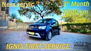 Maruti Ignis Delta 2025 First service 1000 km || maruti ignis nexa first service || #marutisuzuki