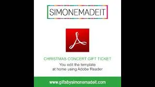 Printable Christmas Gift Concert Ticket Template #christmasgifts #faketicket #concertticket #xmas