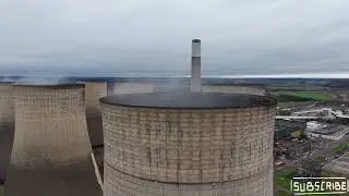drone flying over nottingham