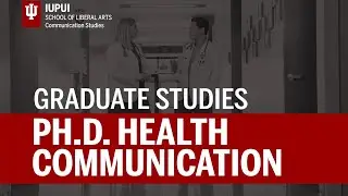 PhD in Health Communication - Department of Communication Studies