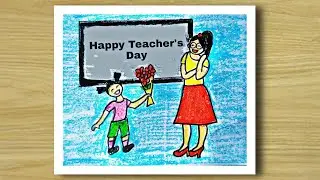 Teacher's Day Drawing|Teacher's Day Special Drawing For Begginers Easy|Debanu Art