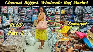 Chennai Biggest | Wholesale Bag Market | Awesome Collection Vijay Bags | Sowcarpet |