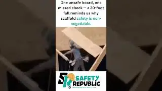 𝐒𝐚𝐟𝐞𝐭𝐲 𝐀𝐥𝐞𝐫𝐭: The Hidden Dangers of Improvised Scaffolding  #workplacesafety #scaffoldingsafety