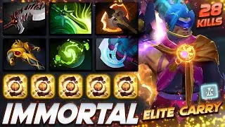 Anti-Mage Immortal Elite Carry 28 Frags - Dota 2 Pro Gameplay [Watch & Learn]