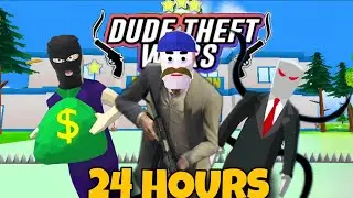 24 Hours Police Duty Challenge in Dude Theft War part 2 