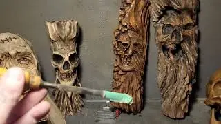 Dremel power carving skulls. 2022