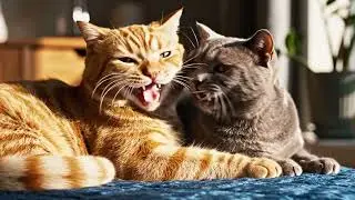 Firefly Make me a video of two cats hugging and smiling  617690
