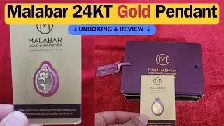 Malabar Gold Pendant 24KT 999 Purity | Unboxing & Review