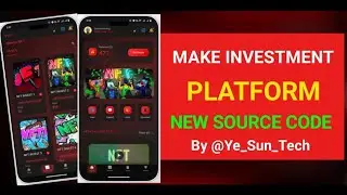 Make a NFT investment platform with complete Admin Panel