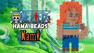 Nami Hama Beads One Piece 🌩️ Pixel Art Time Lapse