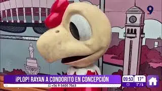 Vuelven a vandalizar a Condorito en pleno centro de Concepción