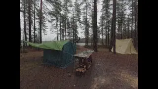 ПРОМОК ПОД ДОЖДЁМ. ПОДТОПИЛО ПАЛАТКУ / GOT WET IN THE RAIN. THE TENT FLOODED