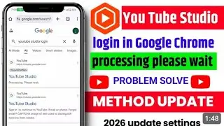 YouTube Studio Processing Please Wait problem | Solve youtube studio processingplease wait 2026