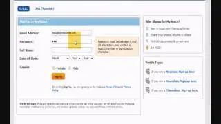 How To Create A Myspace Account