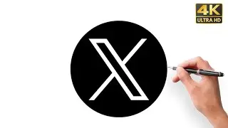 How to Draw the X |Twitter Logo  |  #xlogo #twitterupdates #art #artstudio