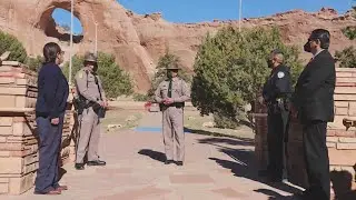 Off-duty Navajo police officer receives award for saving man's life