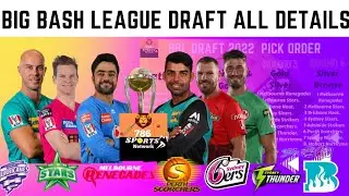 Big Bash League 2022 Draft Date and Pick Order | BBL 2022 Draft All Details