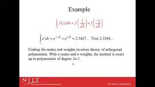 Gaussian Quadrature
