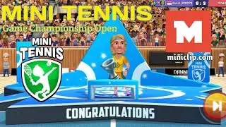 Cara Menang Mudah | Gameplay Open Championship | Mini Tennis