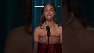 Zo&euml; Salda&ntilde;a makes history with 1st Oscar win | GMA