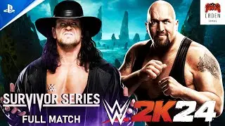 WWE 2K24 | Undertaker vs Big Show | CASKET MATCH | SURVIVOR SERIES | FULL MATCH | PS5 | CRDen Gaming