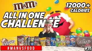 MANGIO TUTTI I PRODOTTI M&M'S IN UN PASTO - All In One M&M's Challenge - Cheat Meal IT | MAN VS FOOD