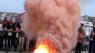 8.2 kg Fe3O4 Thermite MakerFaire 2011