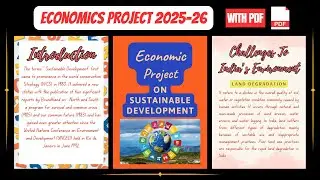 Class 12th Economics Project on Sustainable Development
