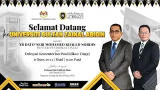 Lawatan Kerja Menteri Pendidikan Tinggi, YB Dato&rsquo; Seri Mohamed Khaled Nordin ke UniSZA