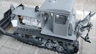 Навеска для трактора Т-74 в масштабе 
